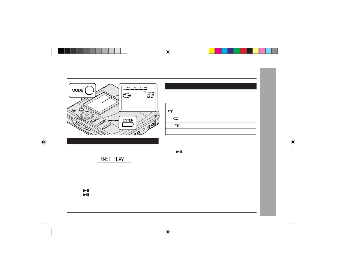 Useful features, Advanced playback : continued | Sharp MD-MT877H User Manual | Page 29 / 61