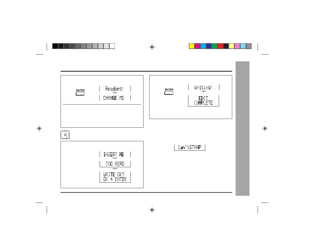 Advanced features, Titling a minidisc : continued | Sharp MD-MT877H User Manual | Page 47 / 61