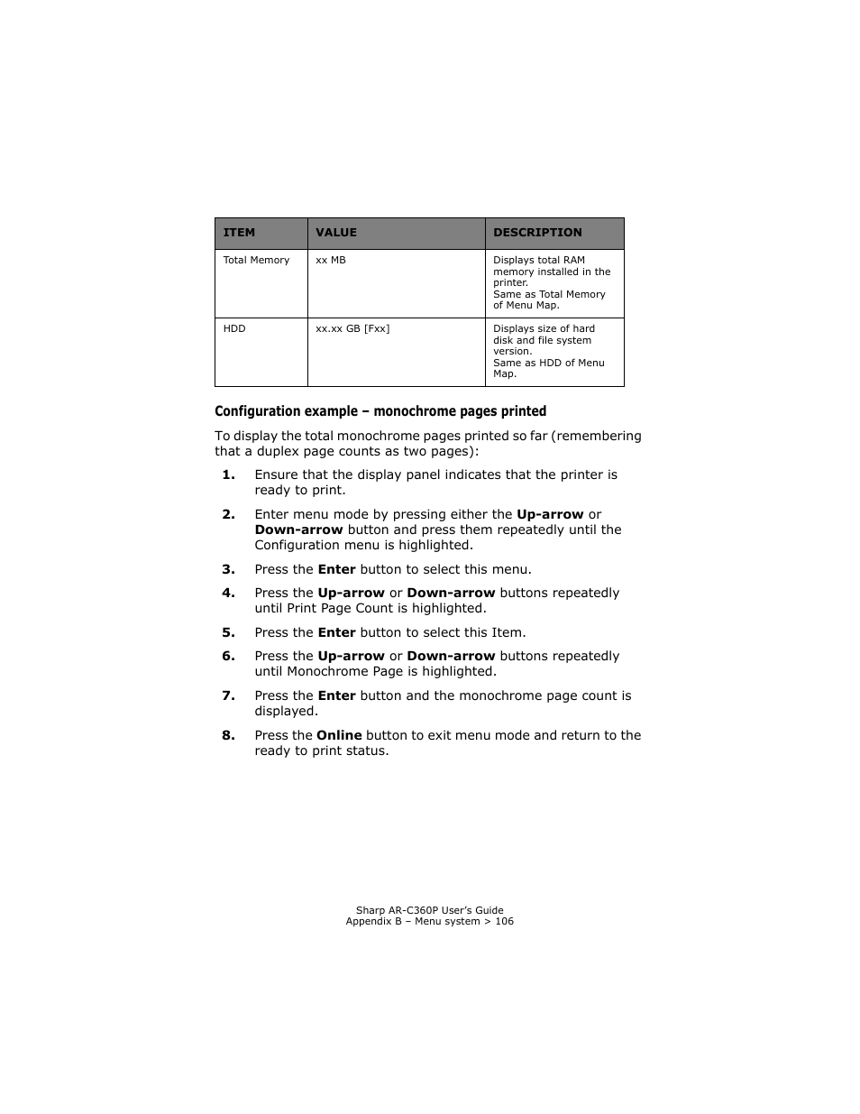 Configuration example | Sharp AR-C360P User Manual | Page 106 / 121