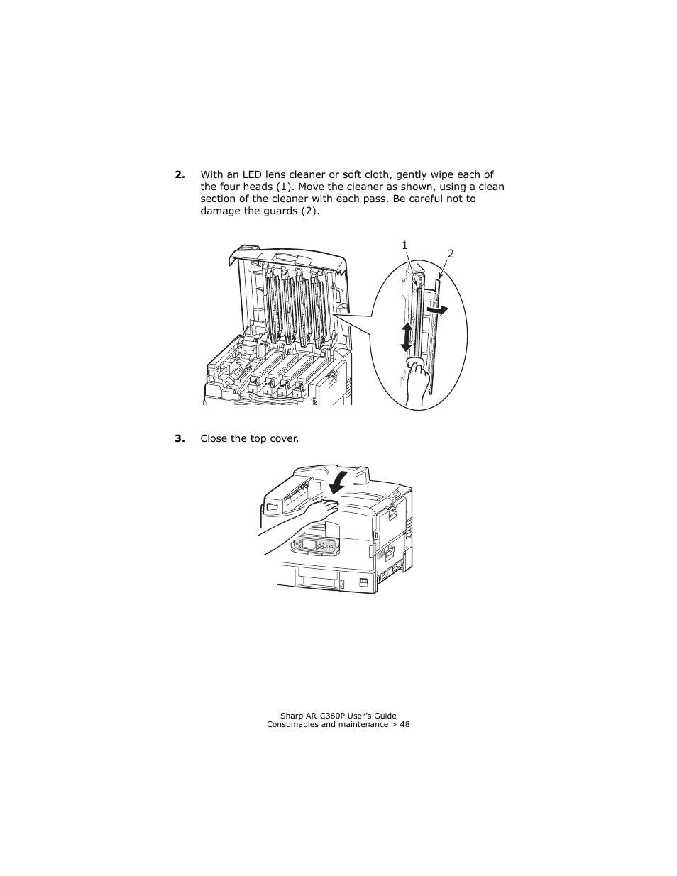 Sharp AR-C360P User Manual | Page 48 / 121