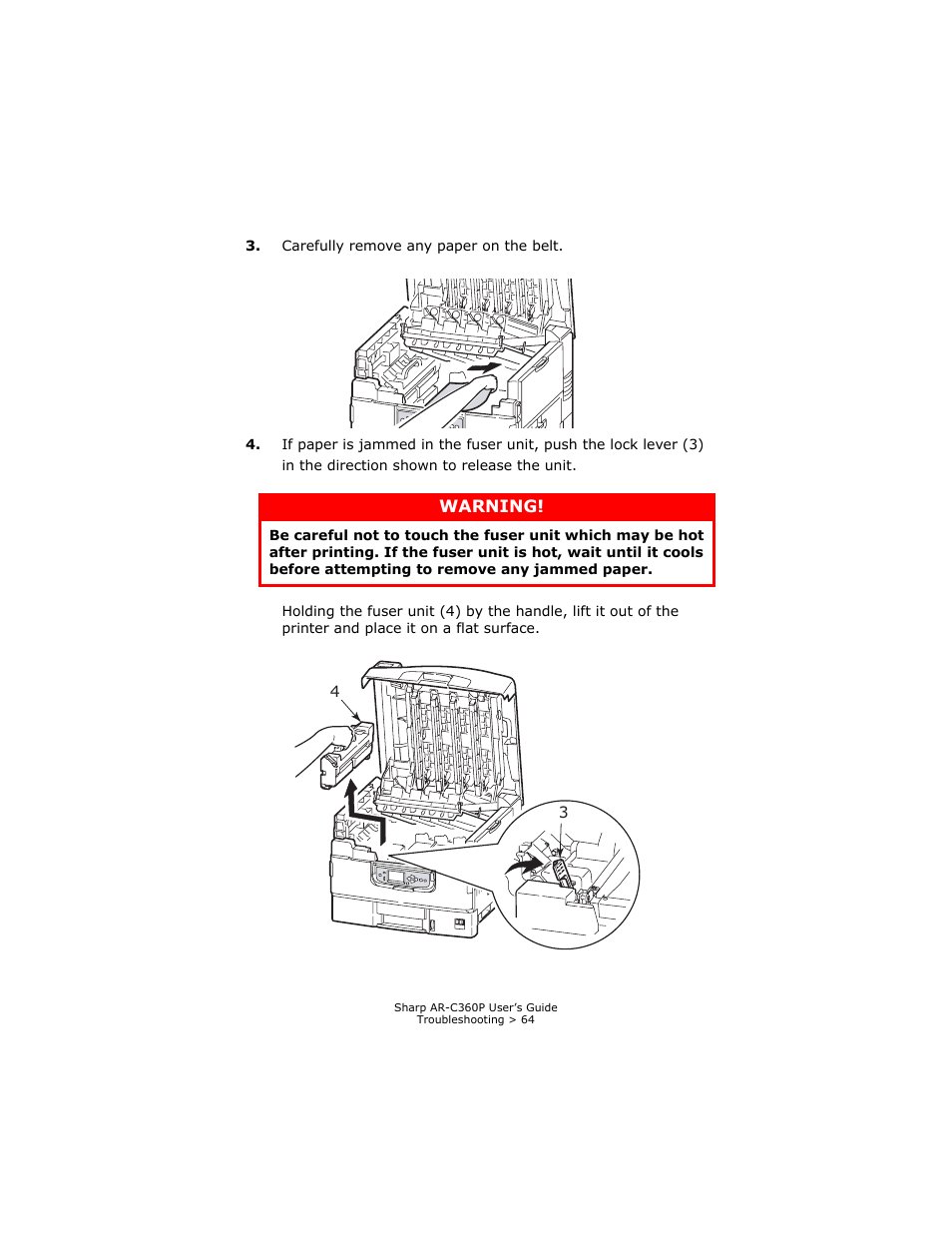 Sharp AR-C360P User Manual | Page 64 / 121