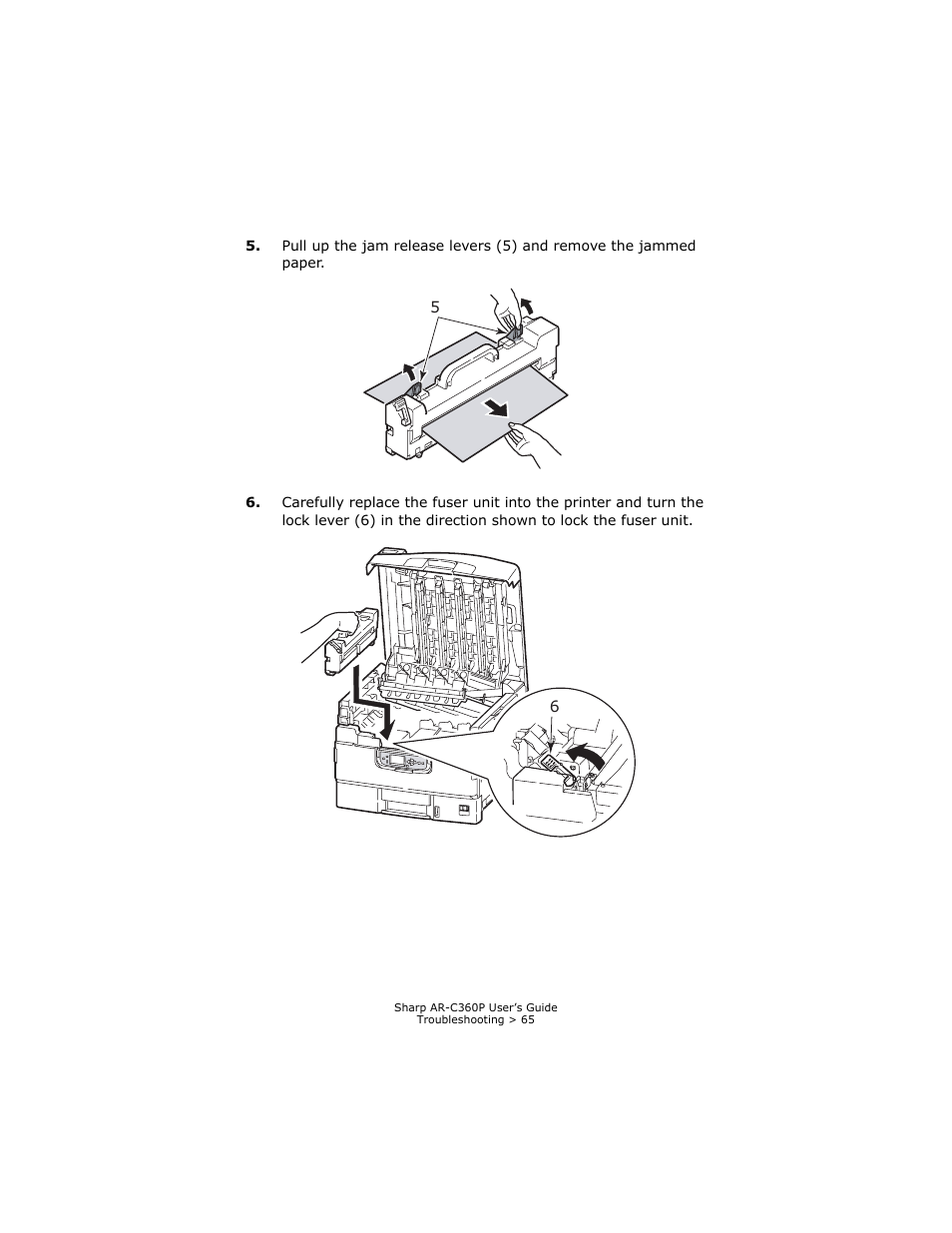 Sharp AR-C360P User Manual | Page 65 / 121
