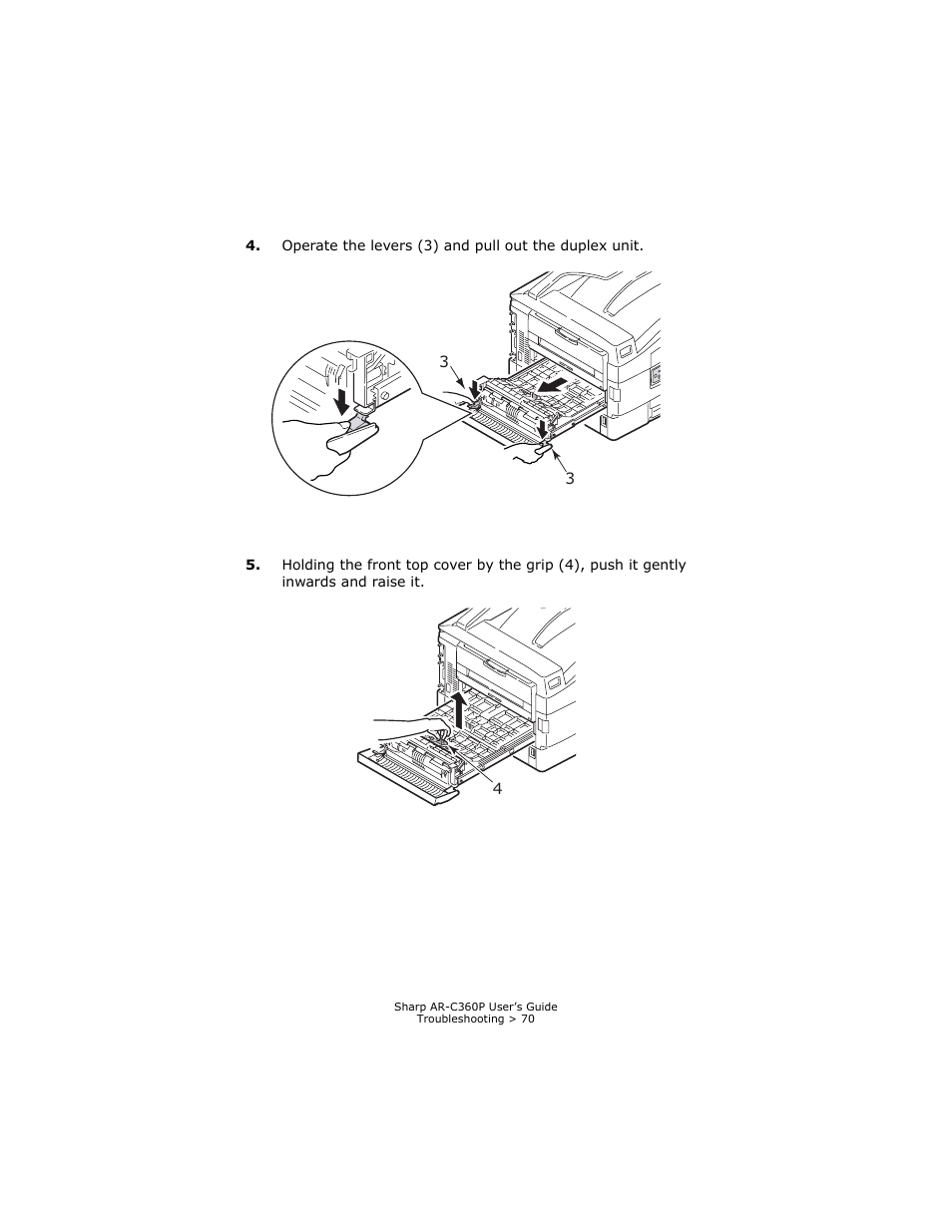 Sharp AR-C360P User Manual | Page 70 / 121