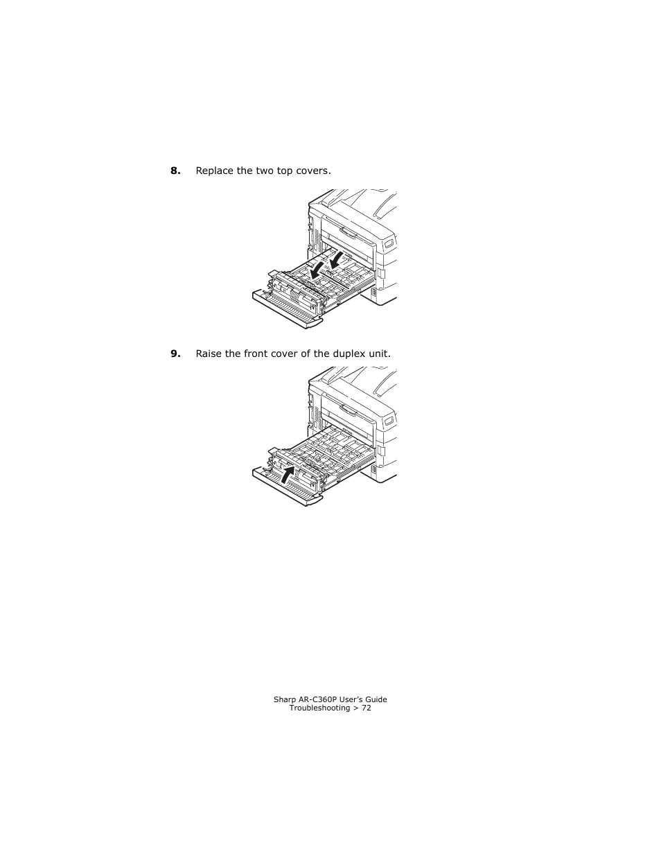Sharp AR-C360P User Manual | Page 72 / 121