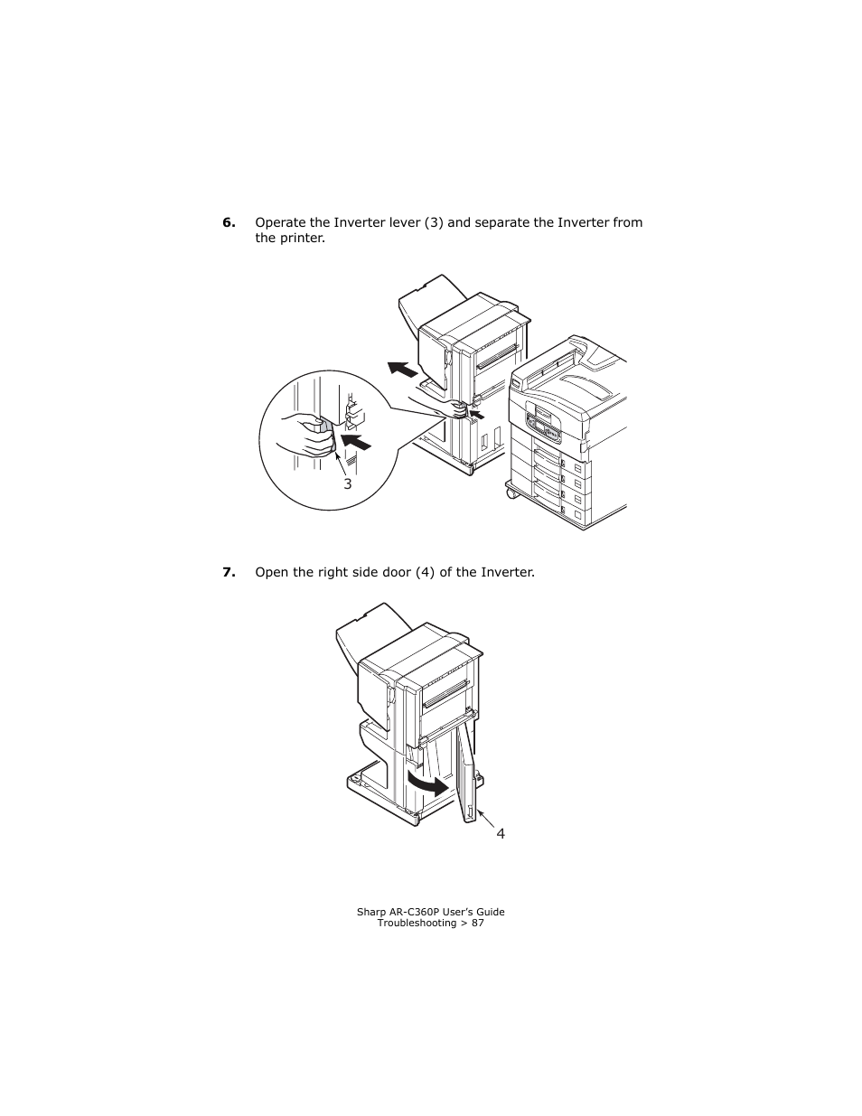 Sharp AR-C360P User Manual | Page 87 / 121