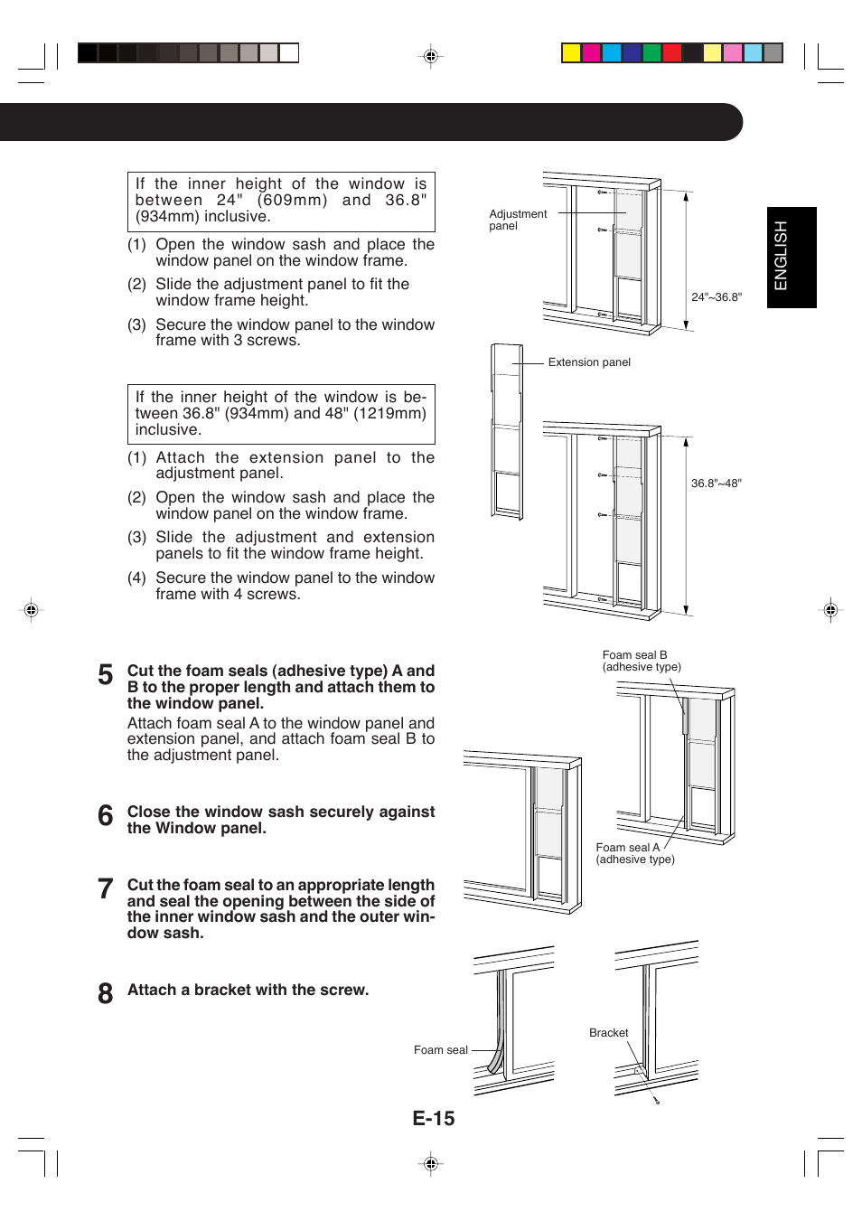 E-15 | Sharp CV-P09LX User Manual | Page 17 / 96