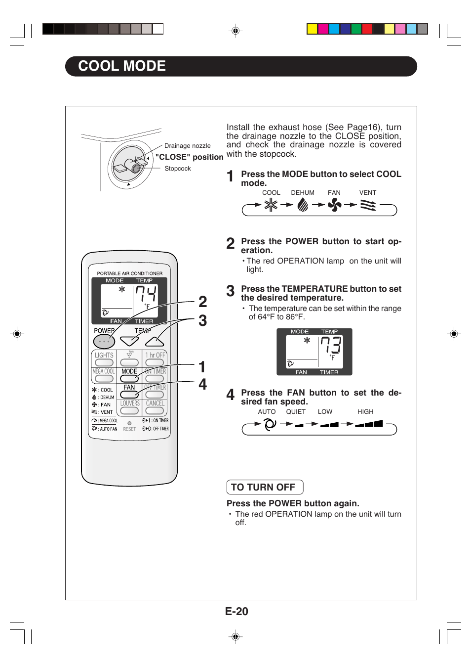 13 cool mode | Sharp CV-P09LX User Manual | Page 22 / 96