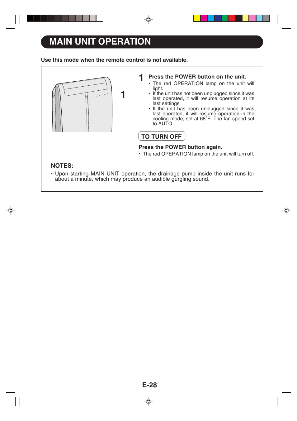 Auxiliary mode main unit operation | Sharp CV-P09LX User Manual | Page 30 / 96