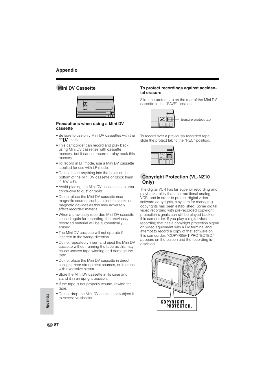 Sharp VL-NZ10S User Manual | Page 102 / 111