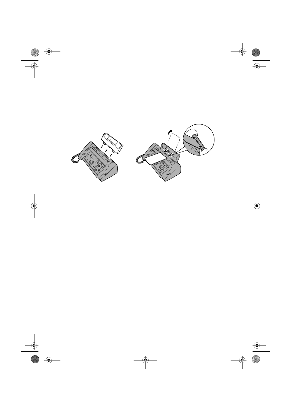 Attach the paper tray and paper tray extension | Sharp UX-S10 User Manual | Page 14 / 119