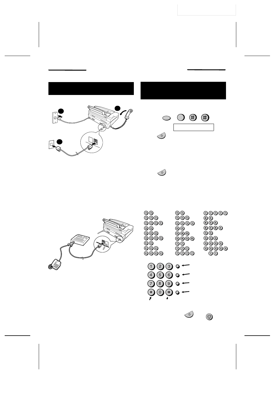 Ux305u-qrqr quick reference guide, Installation, Entering your name and number | P=001 | Sharp UX-305 User Manual | Page 123 / 130