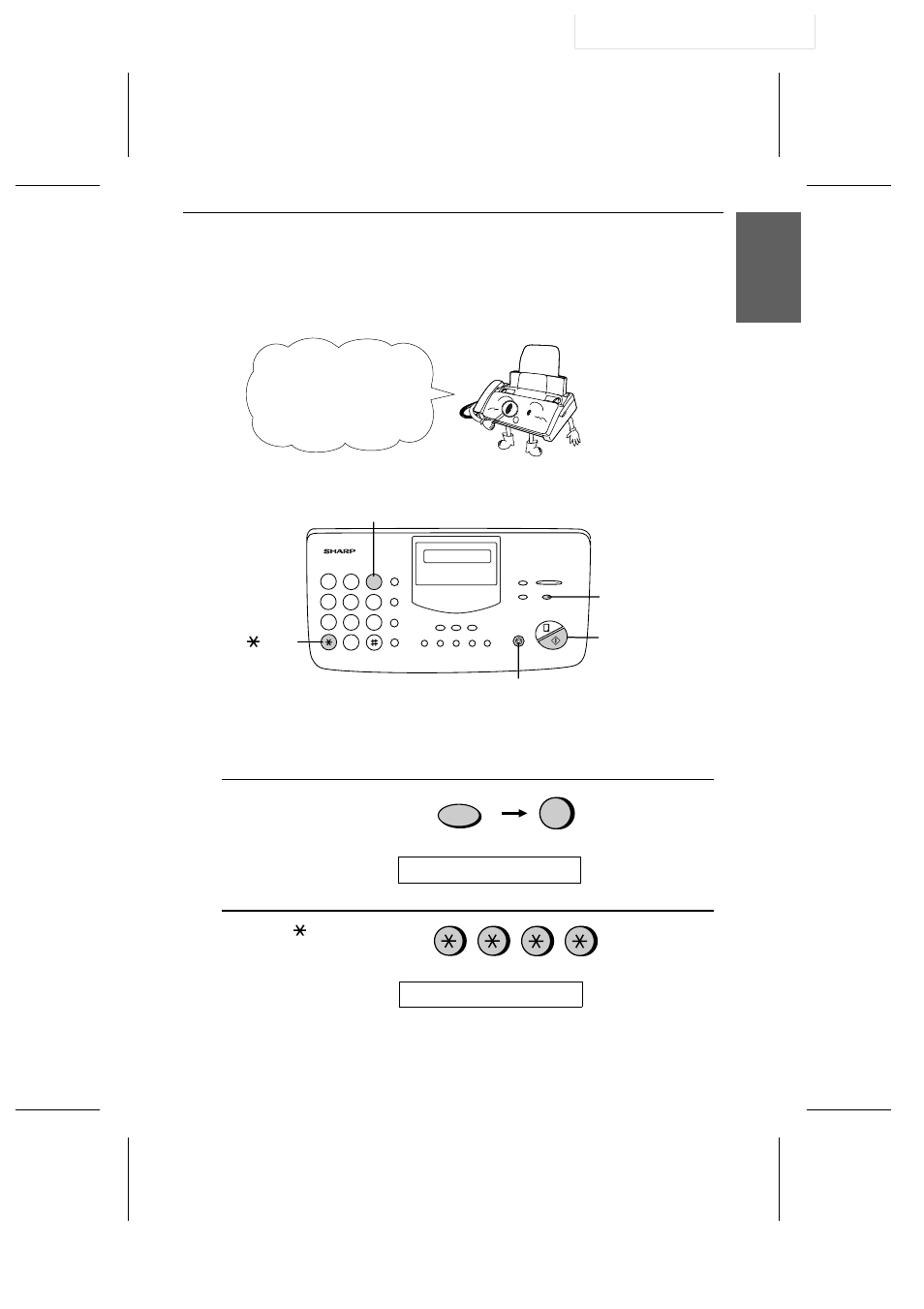 Setting the date and time | Sharp UX-305 User Manual | Page 29 / 130