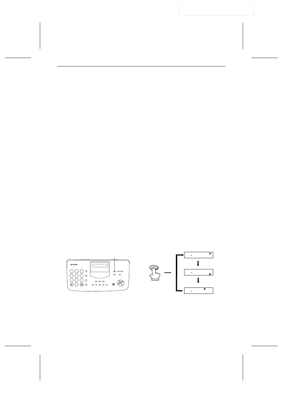 Selecting the reception mode, Setting the reception mode, Ux305u-iprm | P=001, Reception mode key, Selecting the reception mode 30 | Sharp UX-305 User Manual | Page 32 / 130