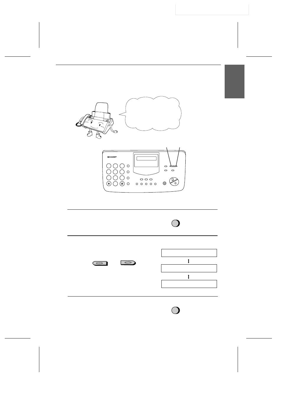 Volume adjustment, Speaker | Sharp UX-305 User Manual | Page 33 / 130