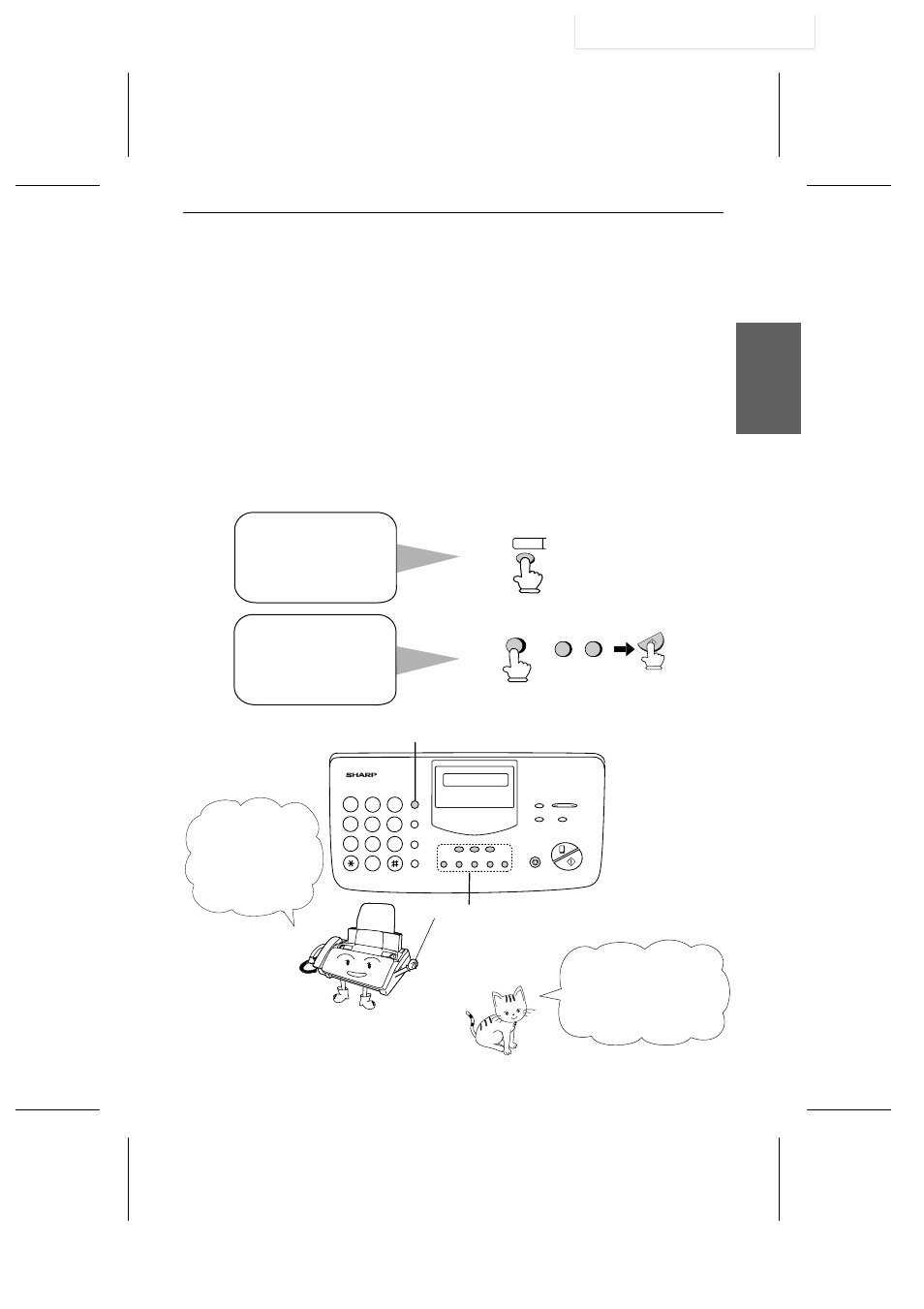 Sending a fax by automatic dialing | Sharp UX-305 User Manual | Page 43 / 130