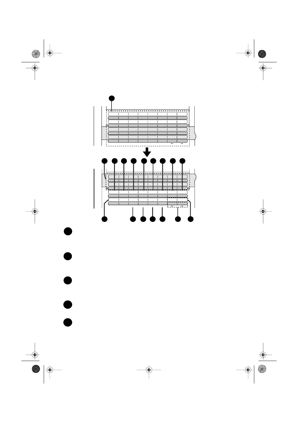 Rapid key overlay down rapid key overlay up, A look at the operation panel 10 | Sharp FO-5550 User Manual | Page 12 / 187