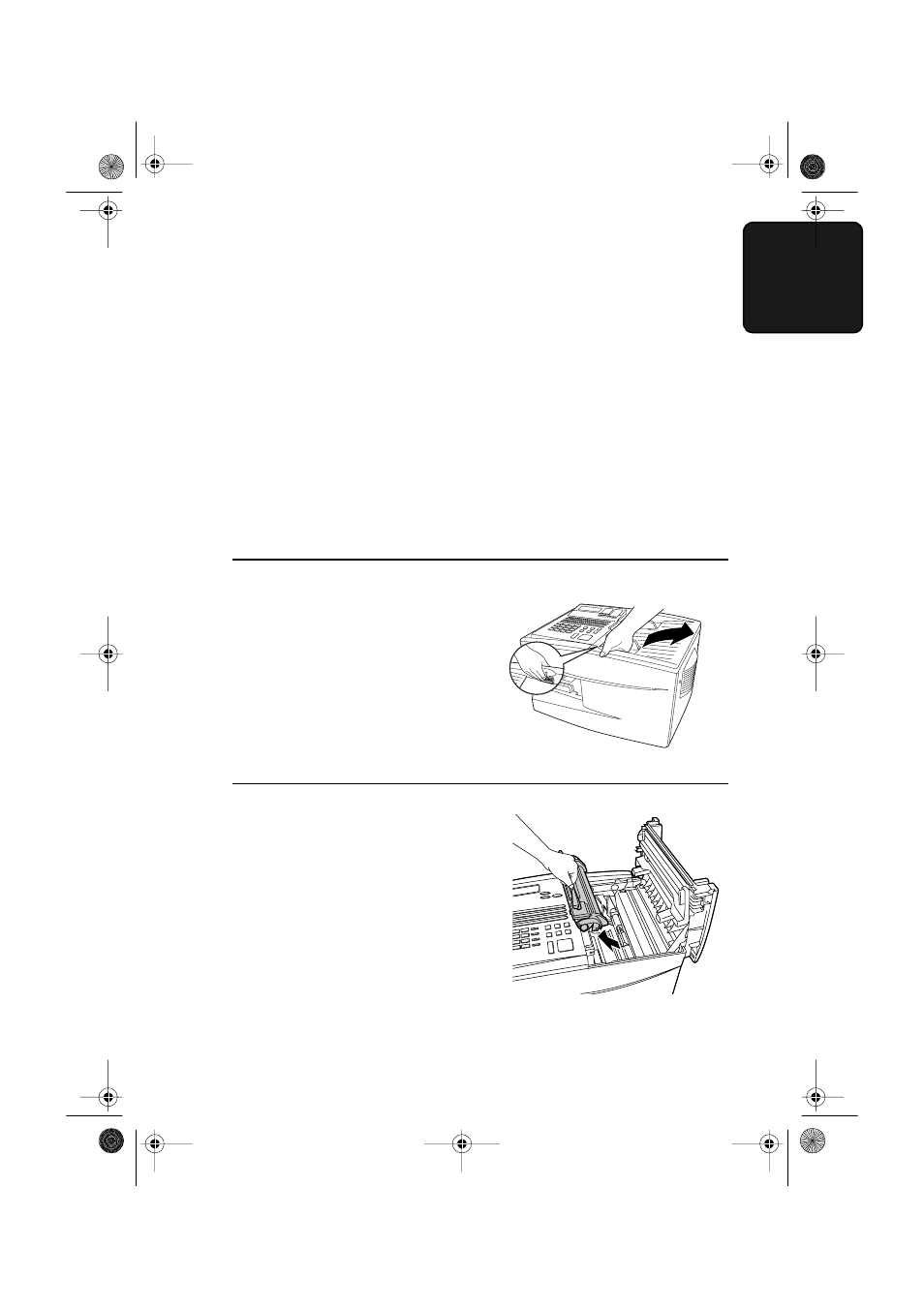 Installing the print cartridges | Sharp FO-5550 User Manual | Page 21 / 187