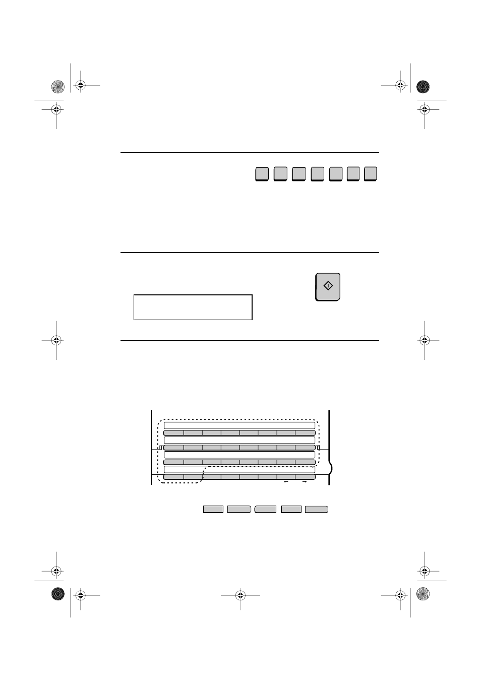 Press the start key. the display will show, Enter sender’s name, Example) | Sharp FO-5550 User Manual | Page 30 / 187