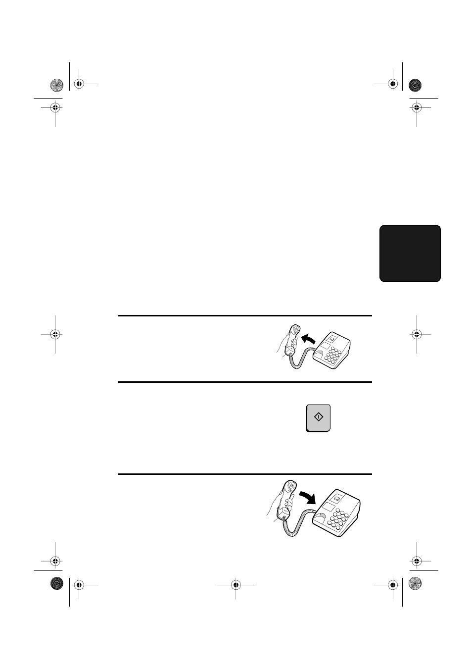 Using manual reception mode, Using auto reception mode | Sharp FO-5550 User Manual | Page 65 / 187