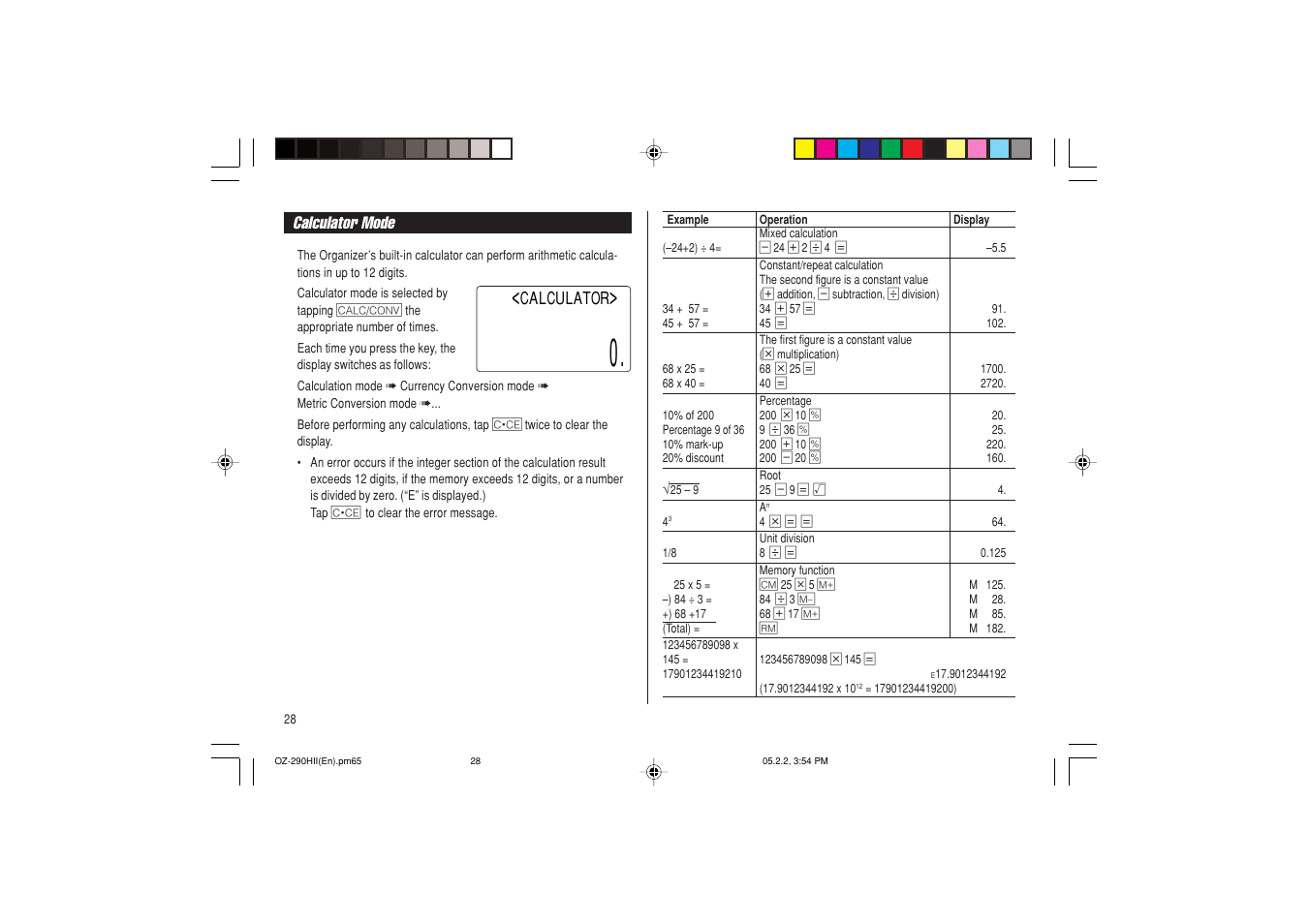 Sharp ELECTRONIC ORGANIZER OZ-290HII User Manual | Page 30 / 80