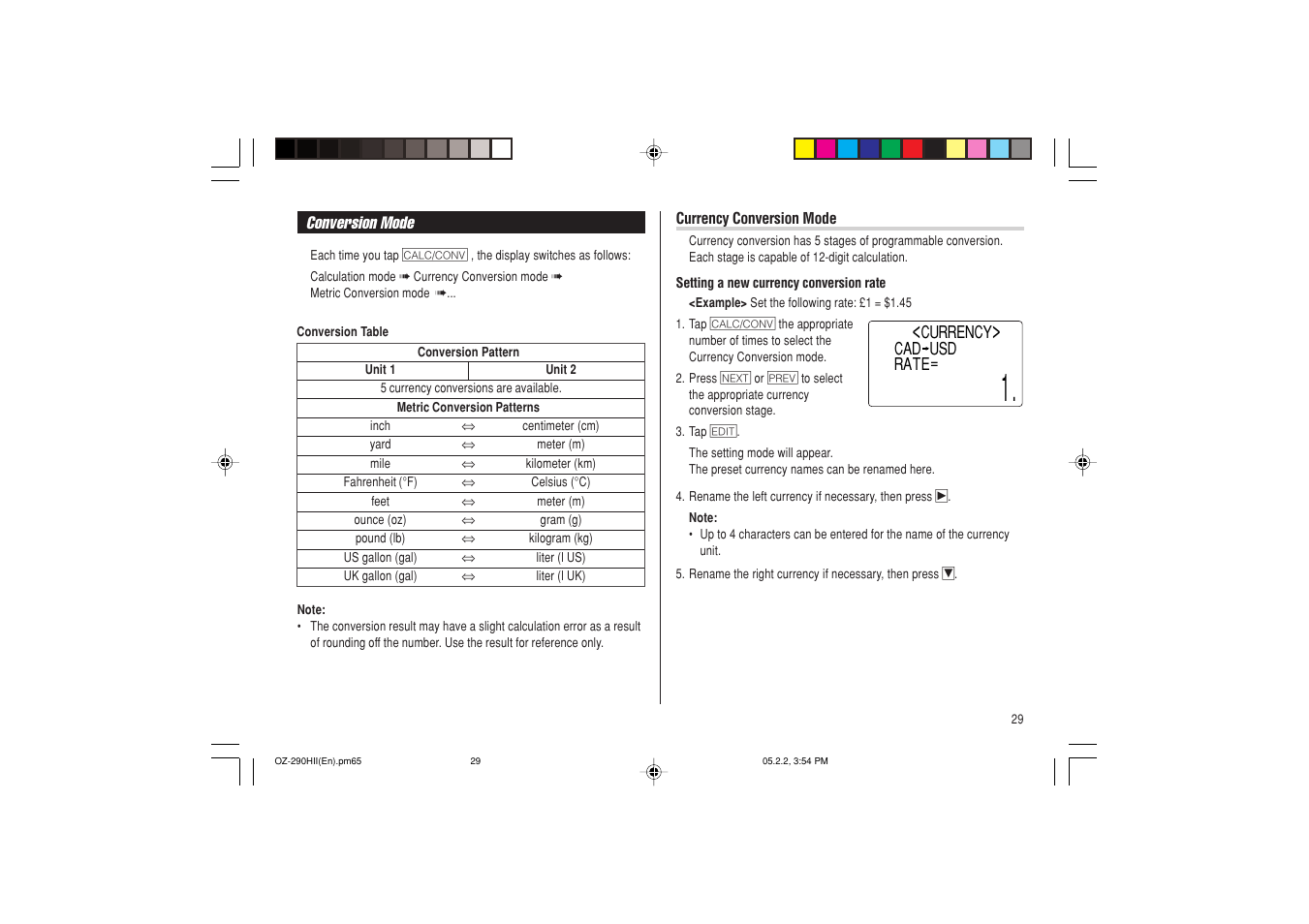 Sharp ELECTRONIC ORGANIZER OZ-290HII User Manual | Page 31 / 80