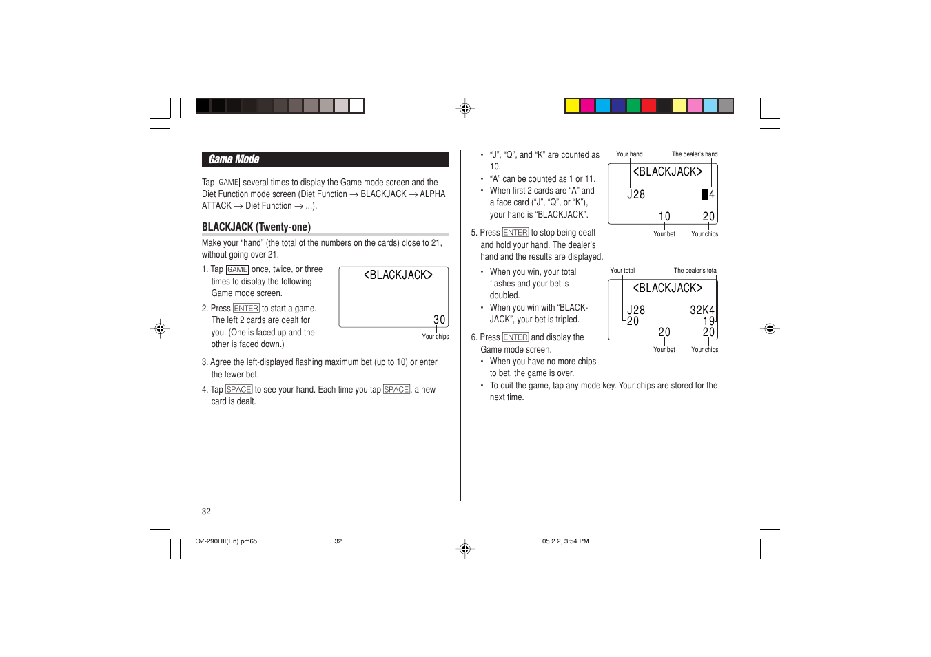 Sharp ELECTRONIC ORGANIZER OZ-290HII User Manual | Page 34 / 80