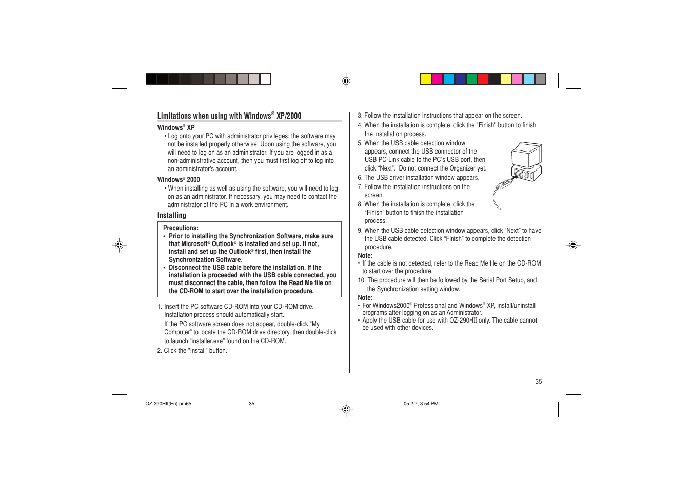 Sharp ELECTRONIC ORGANIZER OZ-290HII User Manual | Page 37 / 80