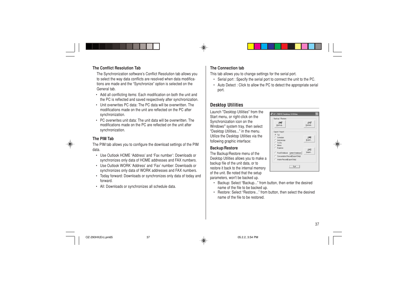 Sharp ELECTRONIC ORGANIZER OZ-290HII User Manual | Page 39 / 80