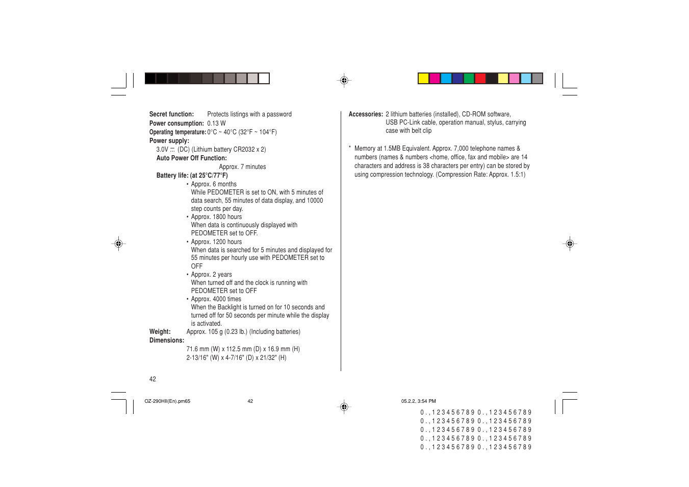 Sharp ELECTRONIC ORGANIZER OZ-290HII User Manual | Page 44 / 80