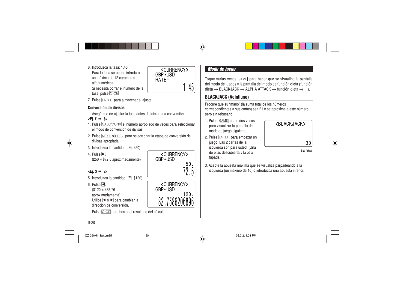 Sharp ELECTRONIC ORGANIZER OZ-290HII User Manual | Page 66 / 80