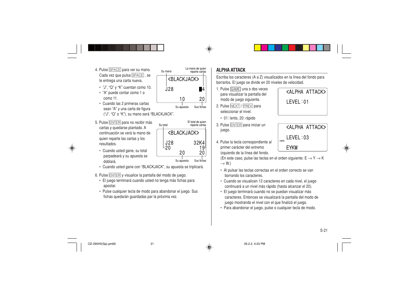 Sharp ELECTRONIC ORGANIZER OZ-290HII User Manual | Page 67 / 80