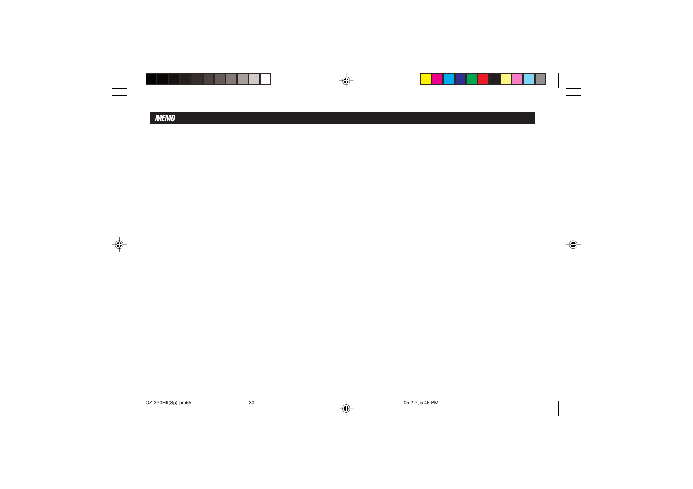 Sharp ELECTRONIC ORGANIZER OZ-290HII User Manual | Page 76 / 80