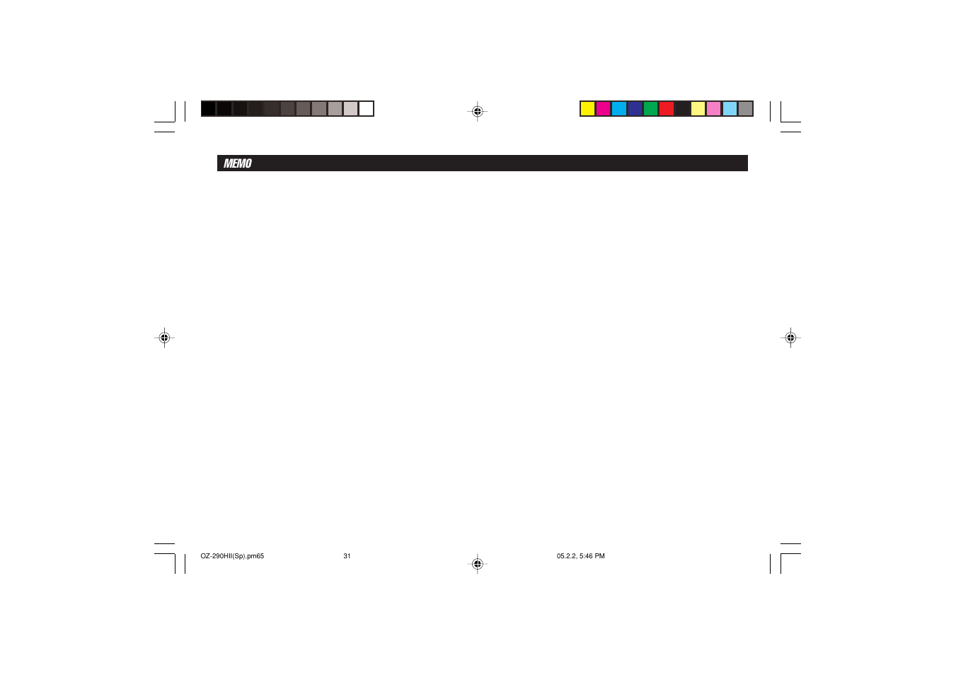 Sharp ELECTRONIC ORGANIZER OZ-290HII User Manual | Page 77 / 80