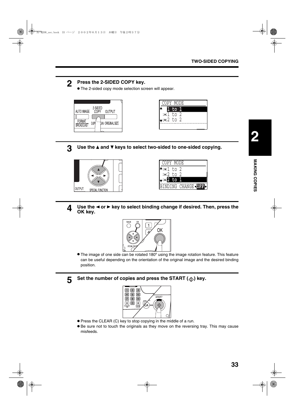 Sharp AR-M208 User Manual | Page 35 / 128