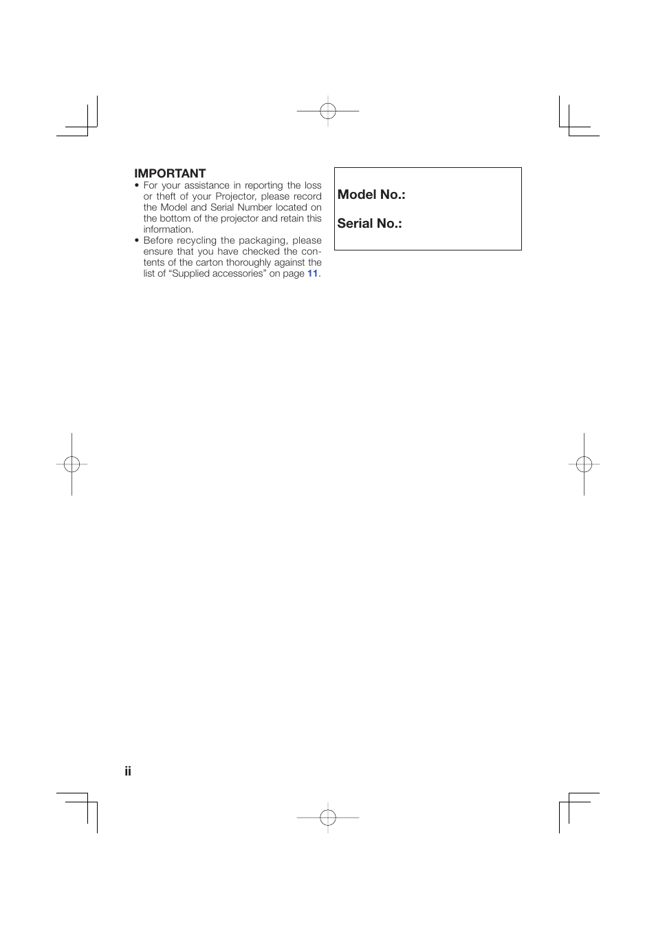 Sharp Notevision XR-50S User Manual | Page 2 / 78