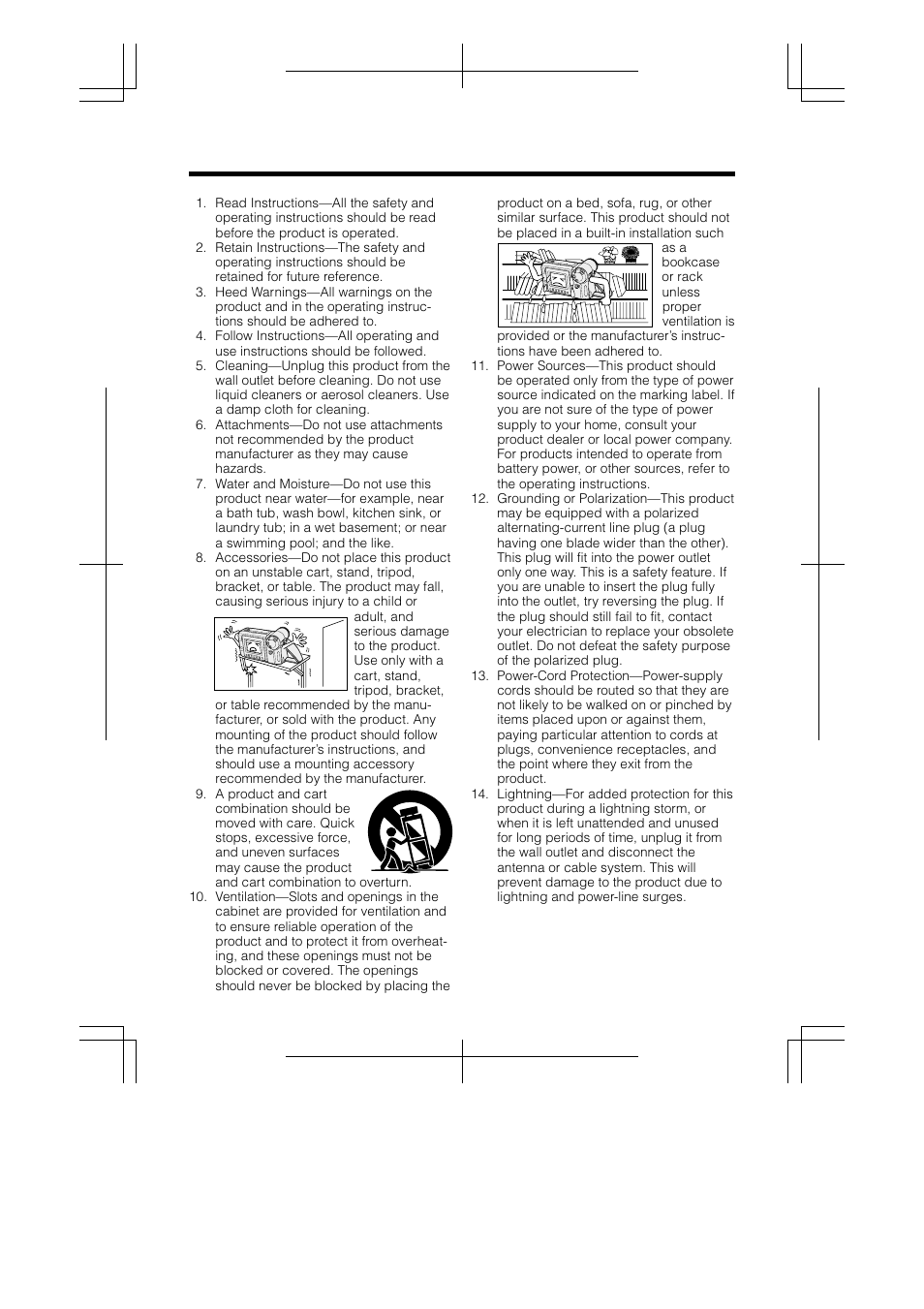 Important safeguards | Sharp VL-AH160U User Manual | Page 4 / 80