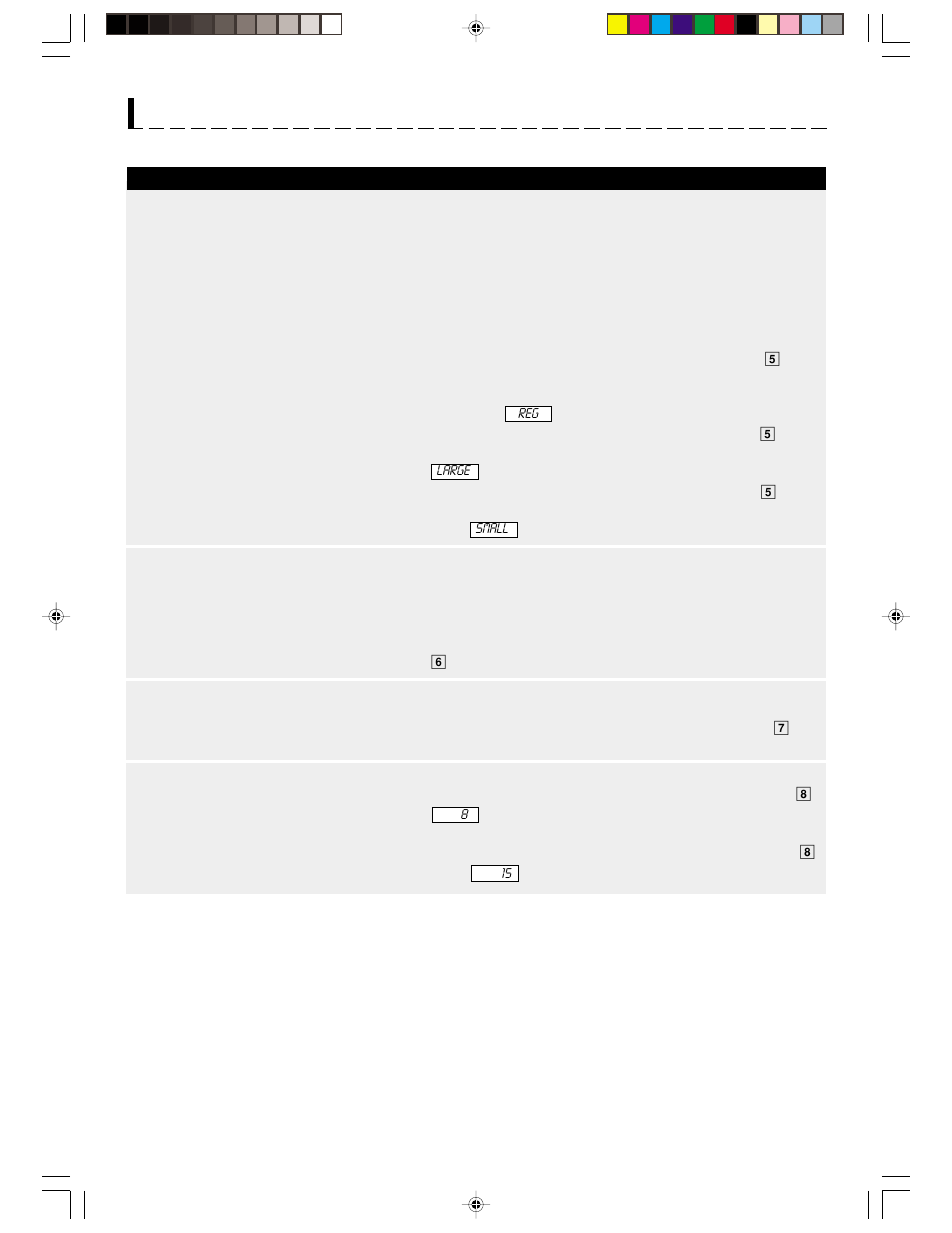 Reheat center chart | Sharp R-1201 User Manual | Page 21 / 32