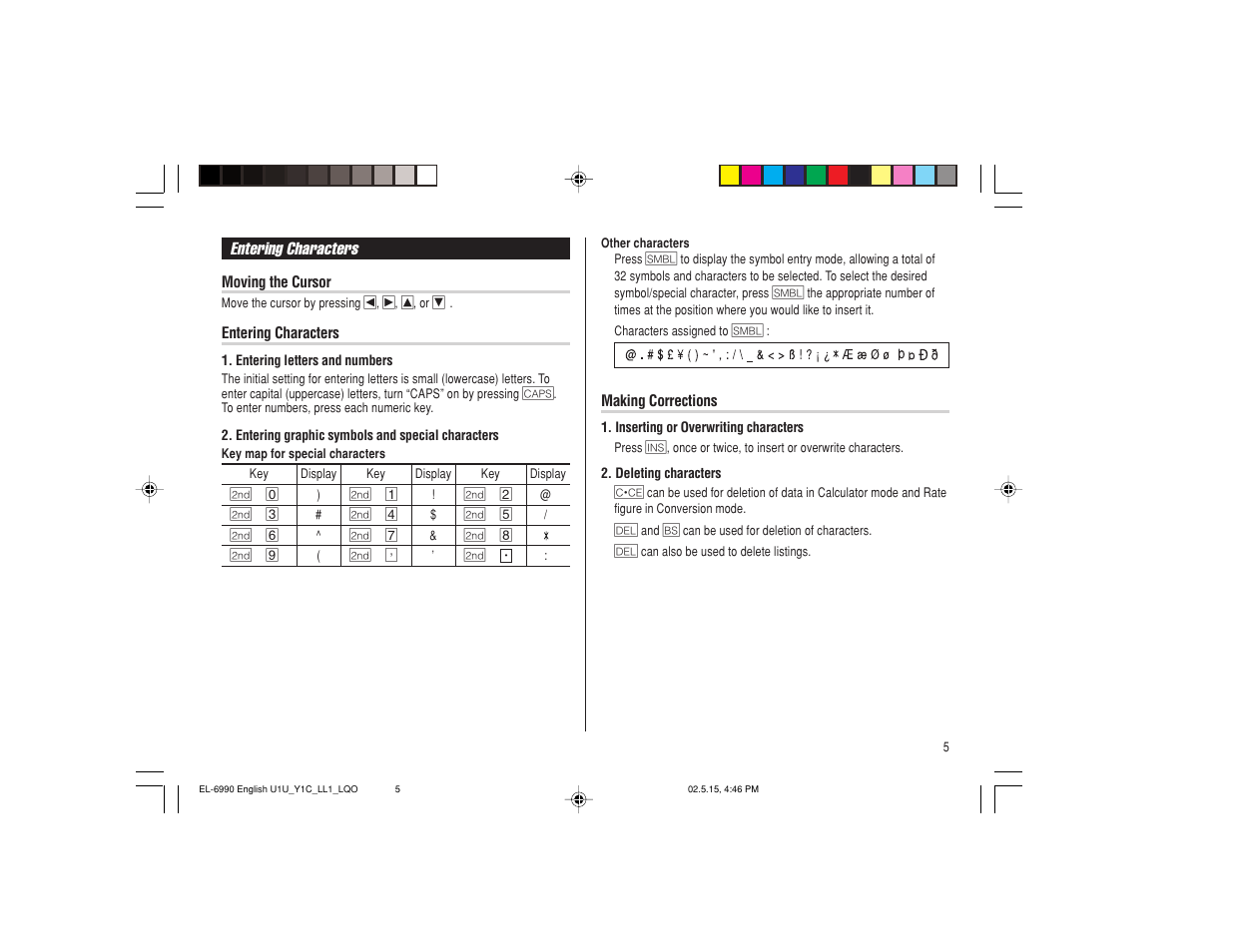 Sharp Electronic Organizer EL-6990 User Manual | Page 7 / 36