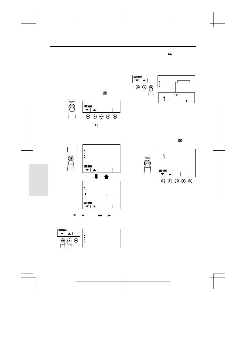 Adjusting the menu settings, Useful features | Sharp VL-A110U User Manual | Page 34 / 72