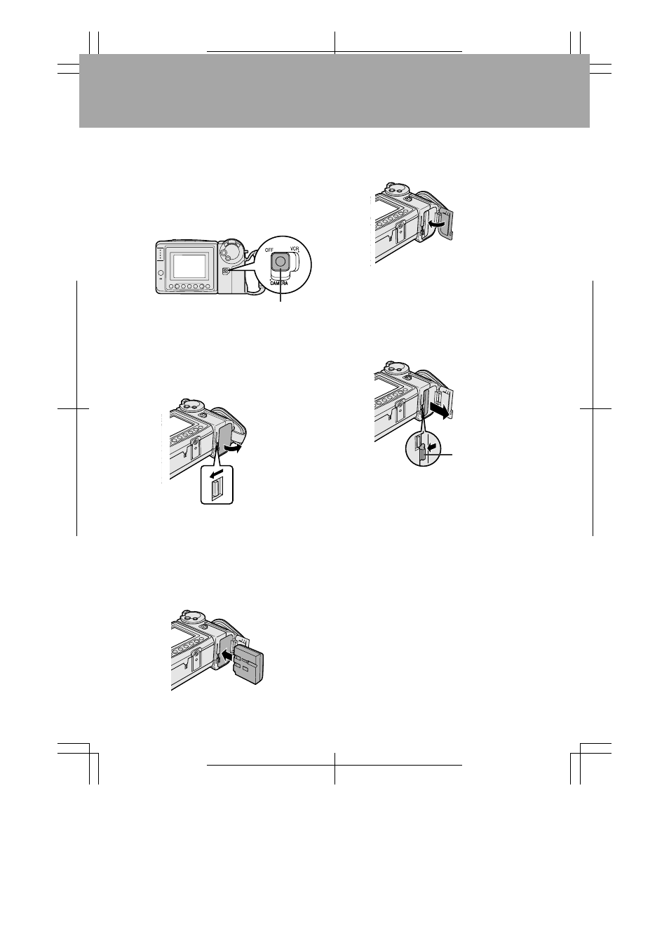 Guía de operación rápida en español, Inserción y extracción de la batería | Sharp VL-A110U User Manual | Page 67 / 72