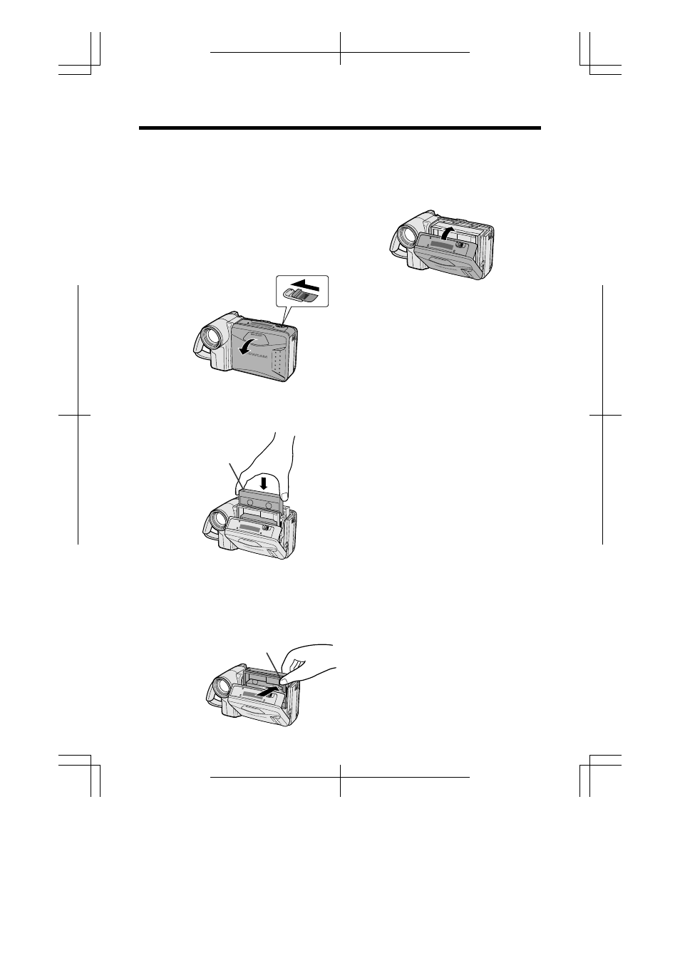 Inserción y extracción de un videocasete | Sharp VL-A110U User Manual | Page 69 / 72