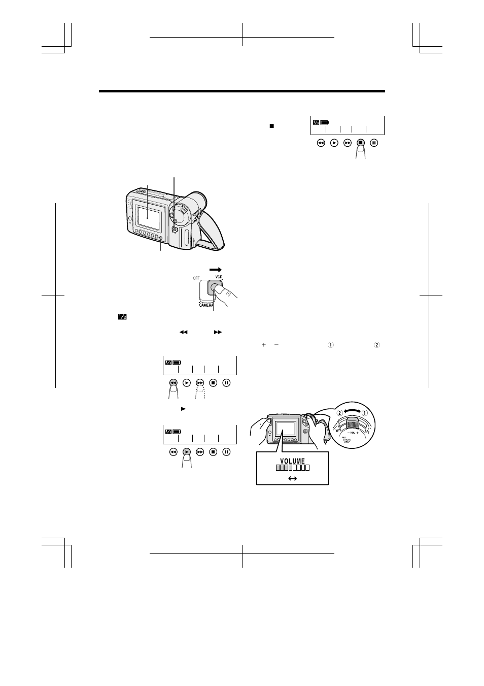Reproducción, Control de volumen | Sharp VL-A110U User Manual | Page 71 / 72
