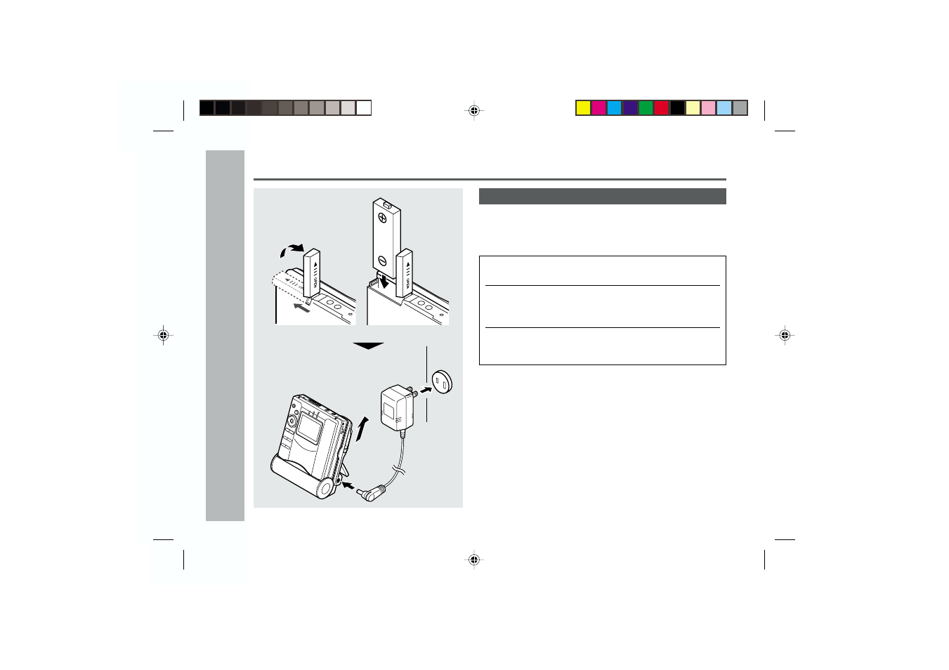 Using with the rechargeable battery, Power source | Sharp MD-MT877 User Manual | Page 12 / 60