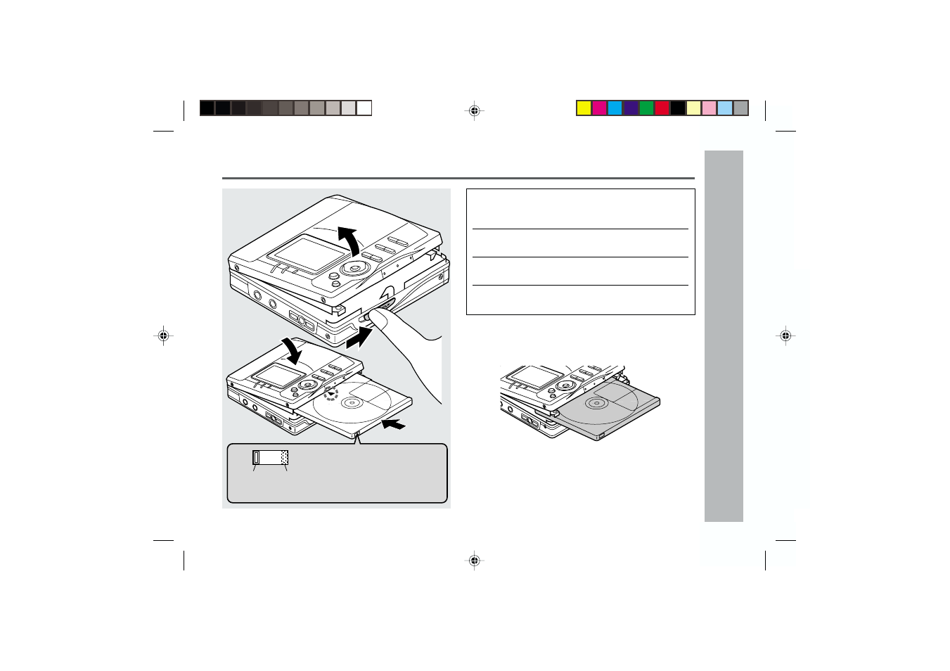 Inserting a minidisc, Preparation | Sharp MD-MT877 User Manual | Page 17 / 60