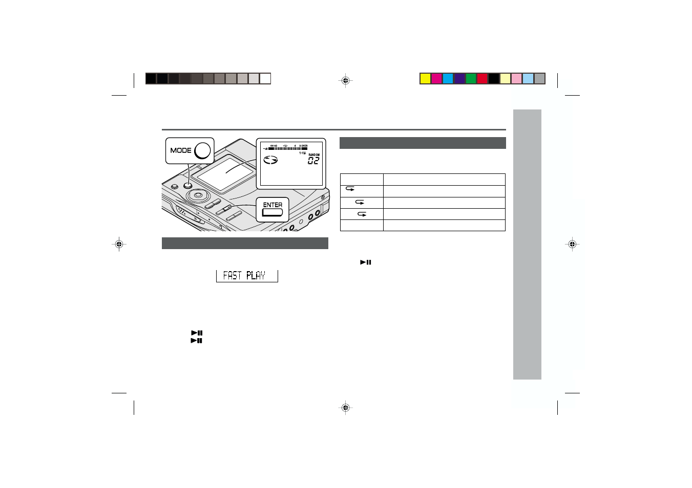 Useful features, Advanced playback : continued | Sharp MD-MT877 User Manual | Page 29 / 60