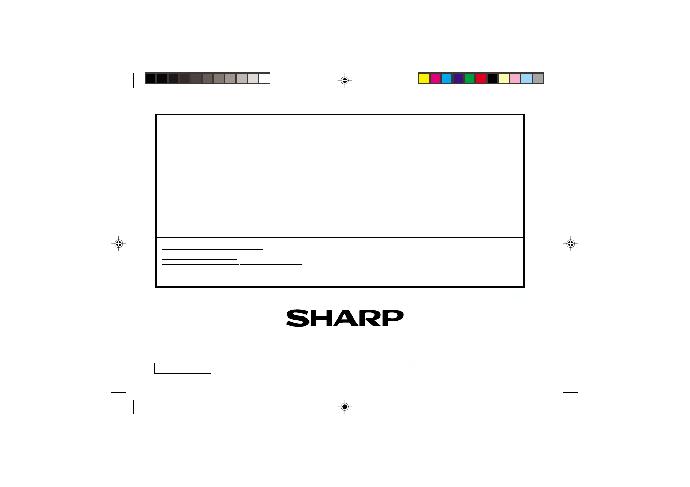 Sharp electronics corporation, Sharp corporation | Sharp MD-MT877 User Manual | Page 60 / 60