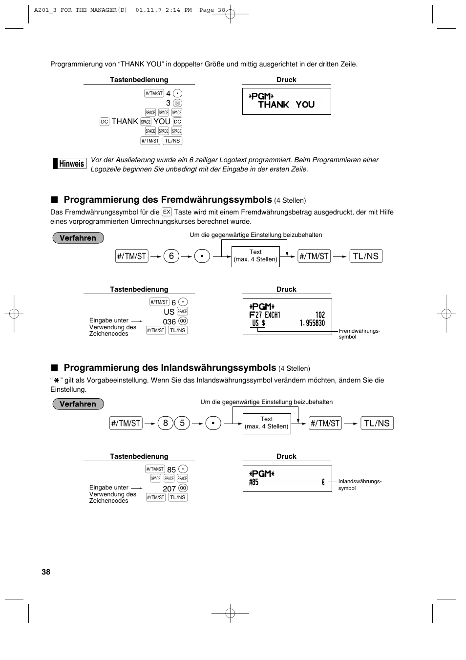Sp 85, Sp 6 | Sharp XE-A201 User Manual | Page 108 / 276