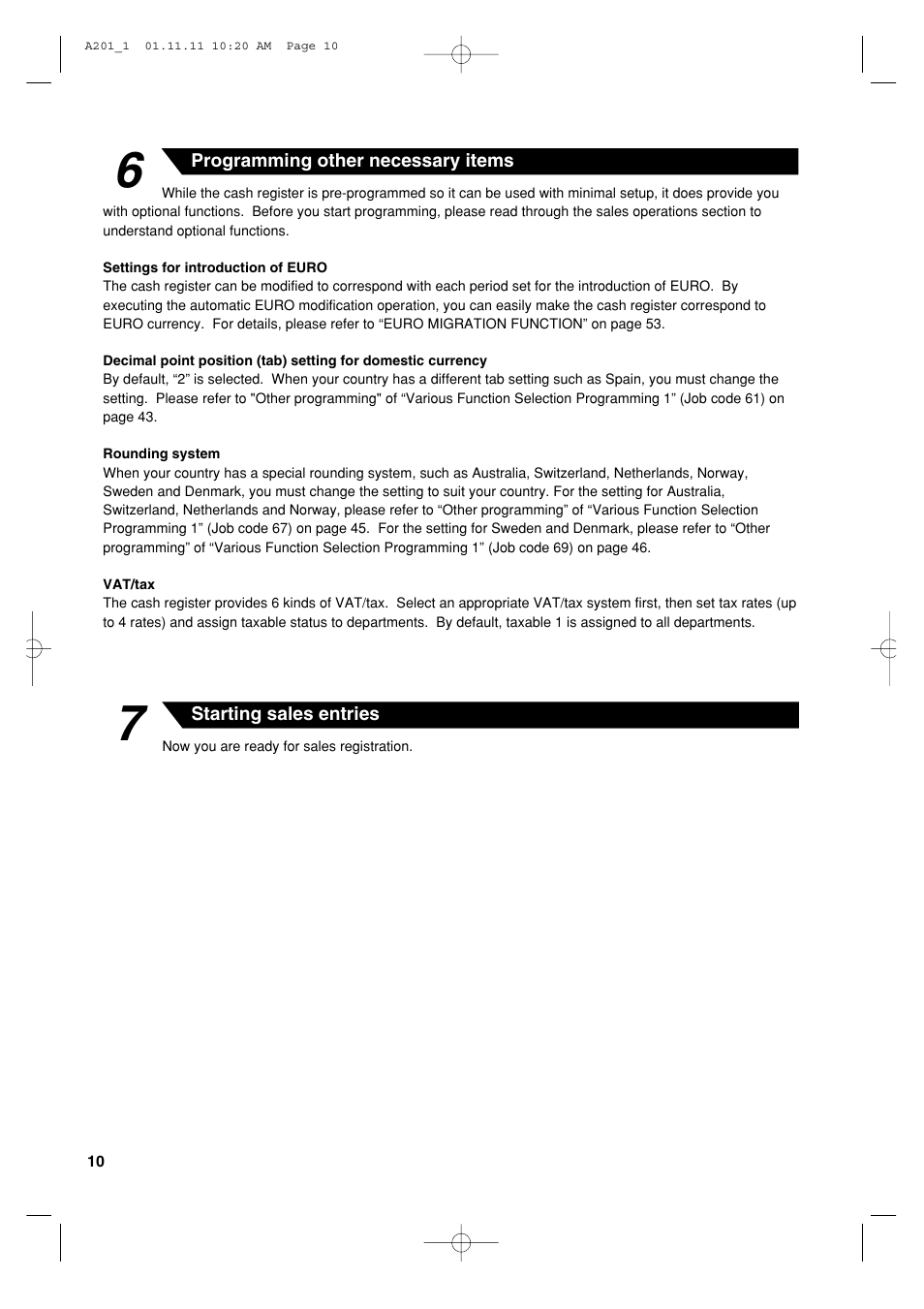 Sharp XE-A201 User Manual | Page 12 / 276