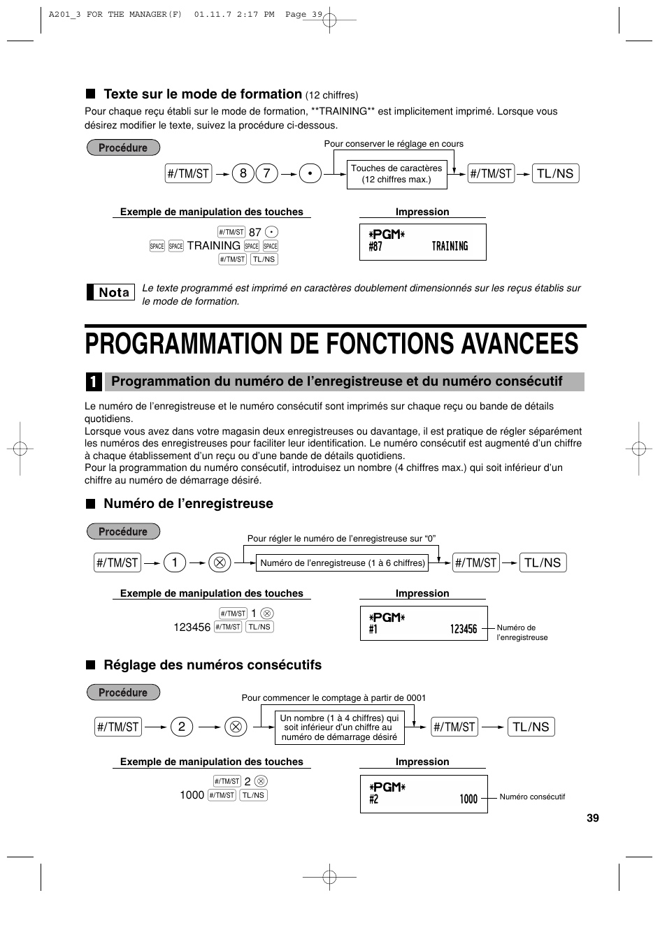 Programmation de fonctions avancees, 1s @ s a, 2s @ s a | Sp 87 | Sharp XE-A201 User Manual | Page 177 / 276