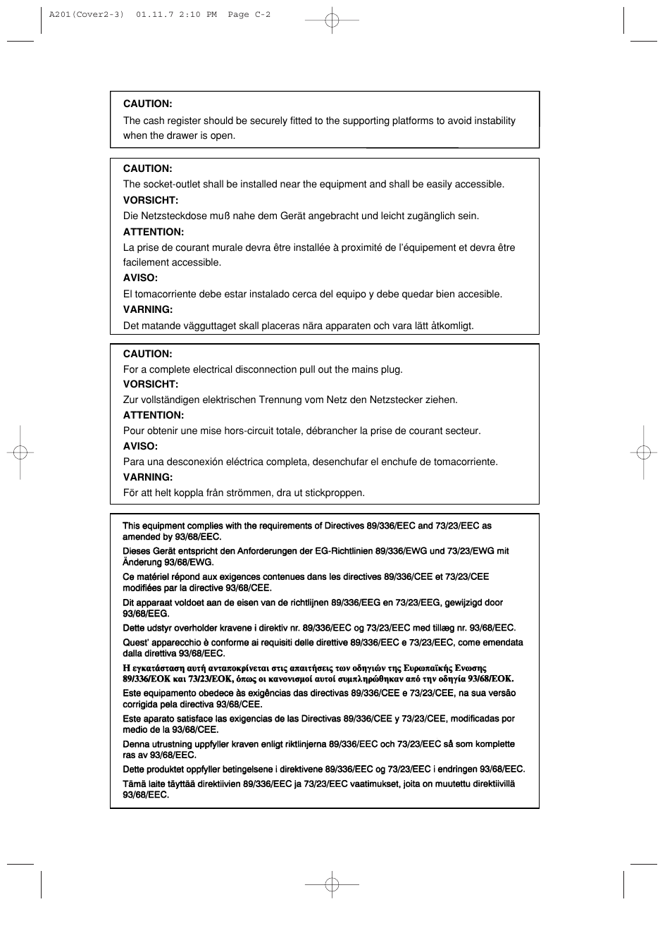 Sharp XE-A201 User Manual | Page 2 / 276